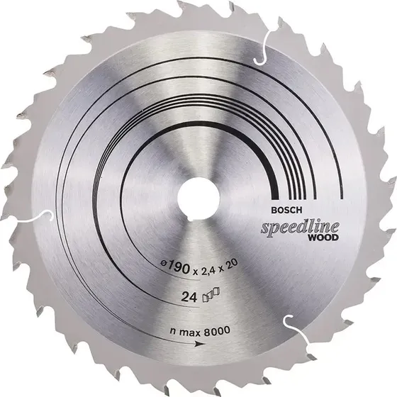 Bosch Speedline Wood rundsavsklinge 190 x 20 mm, 24T