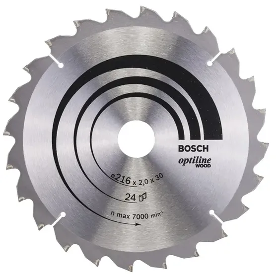 Bosch Optiline Wood rundsavsklinge 216x30 mm 24T