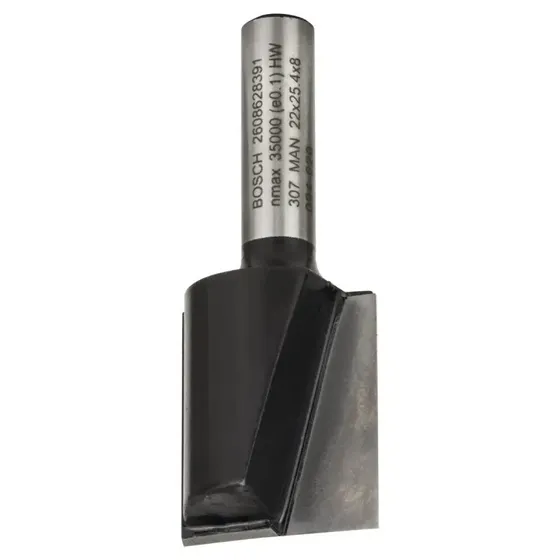 Bosch Notfræser HM 2-skær 8 mm D22 L25