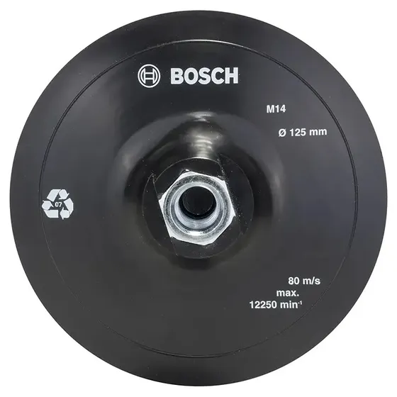 Bosch Gummislibeplade Velcro 125 mm til vinkelsliber