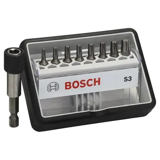 Bosch Robust Line Bitsst S3 T8 25 mm  9 dele (2607002562)