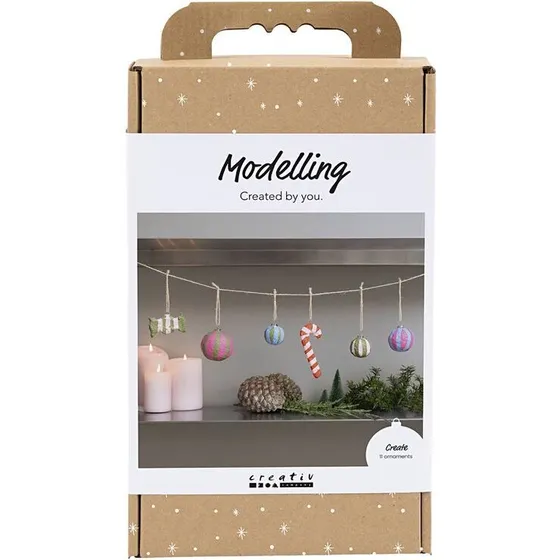 Creativity in a Box Modellering Kit - Juleophæng, 11 stk