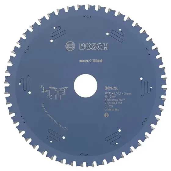 Bosch Expert for Steel rundsavsklinge 210x30mm 48T