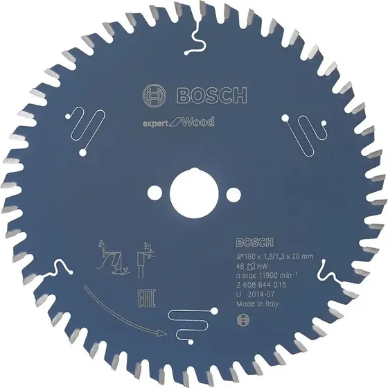 Bosch Rundsavsklinge Expert for Wood 160x20x1,8 mm 48T