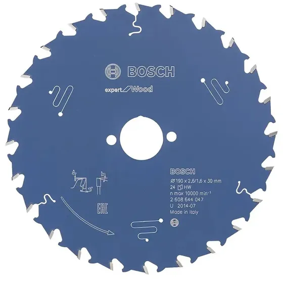 Bosch Expert for Wood rundsavsklinge 190x30x2,6 mm 24T