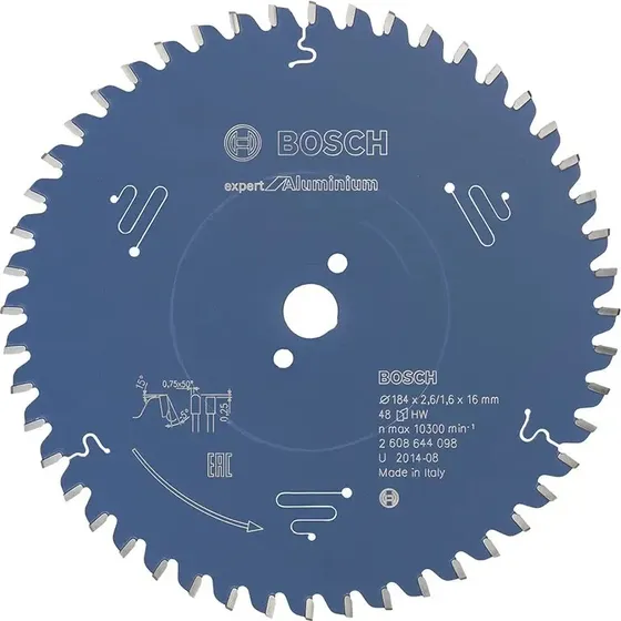 Bosch Rundsavsklinge Expert for Aluminium 184x16x2,6 mm 48T