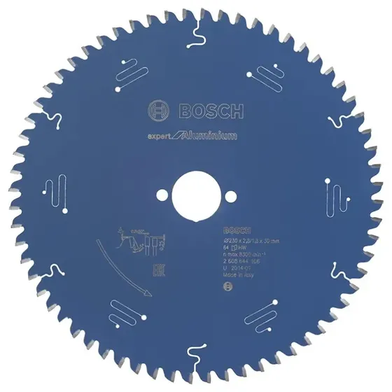 Bosch Rundsavsklinge 230 x 30 x 2,8 mm 64T Expert til aluminium