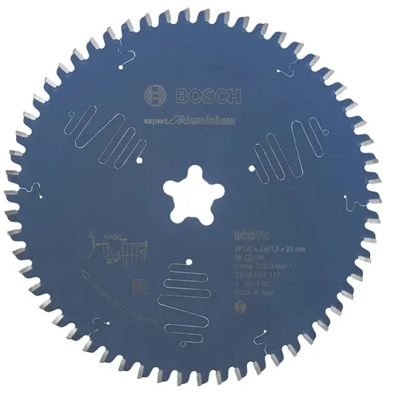 Bosch Rundsavsklinge Expert for Aluminium 190 x 2,6 mm, 58 t