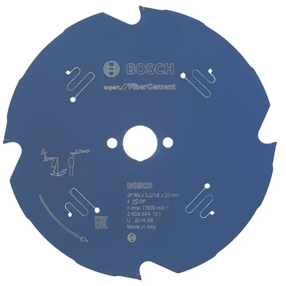 Bosch Expert for Fibre Cement rundsavklinge 160 x 20 x 2,2 mm, 4 tnder