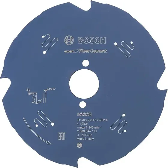 Bosch Rundsavklinge Expert for Fibre Cement 170x30x2,2mm 4T