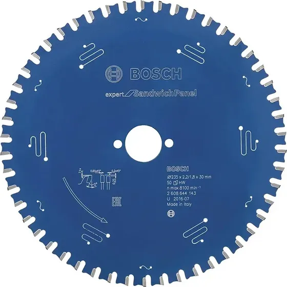 Bosch Rundsavsklinge Expert for Sandwich Panel 235x2,2x30mm 50T