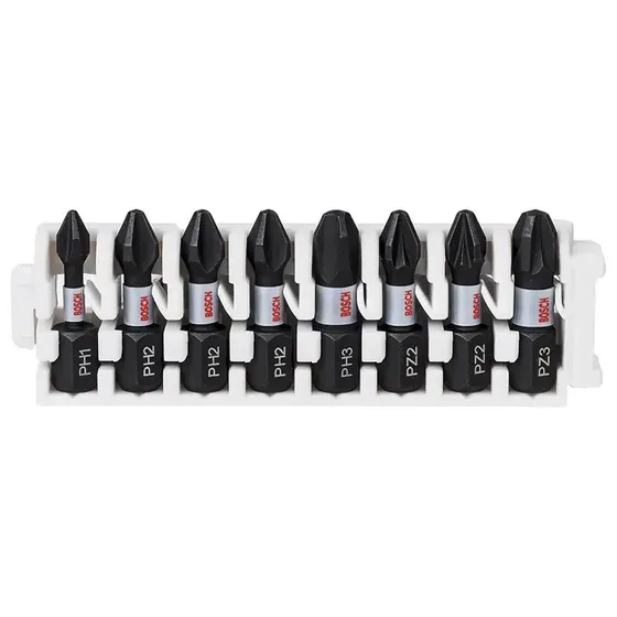 Bosch Impact Control bitst 8 dele (PH1/PH2/PH3, PZ2/PZ3)