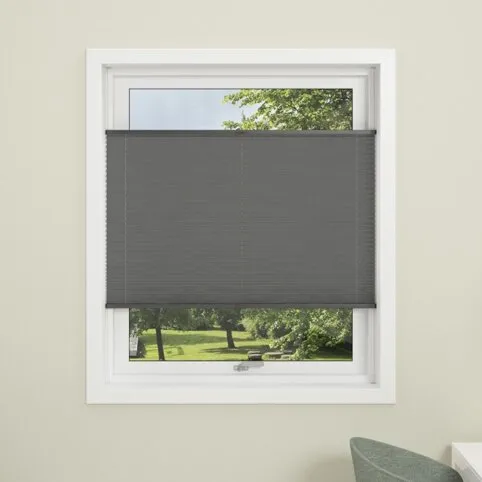 Debel Flex plisségardin dagslysvæv grå 80x130 cm