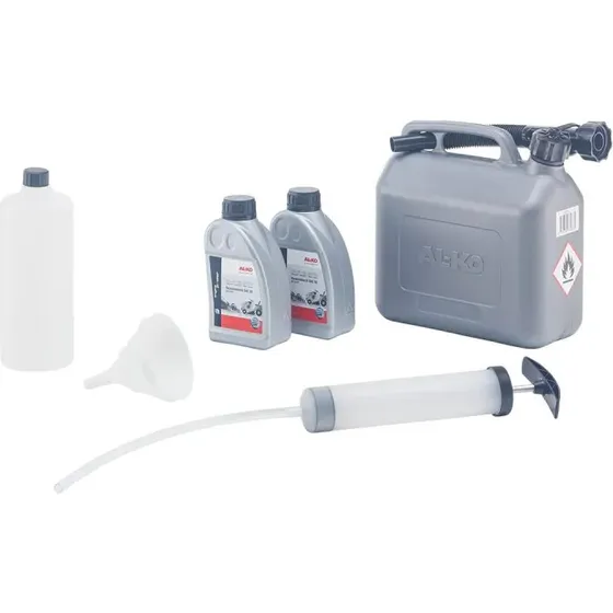 AL-KO Startst med SAE 30 olie 2x0,6 L og benzindunk