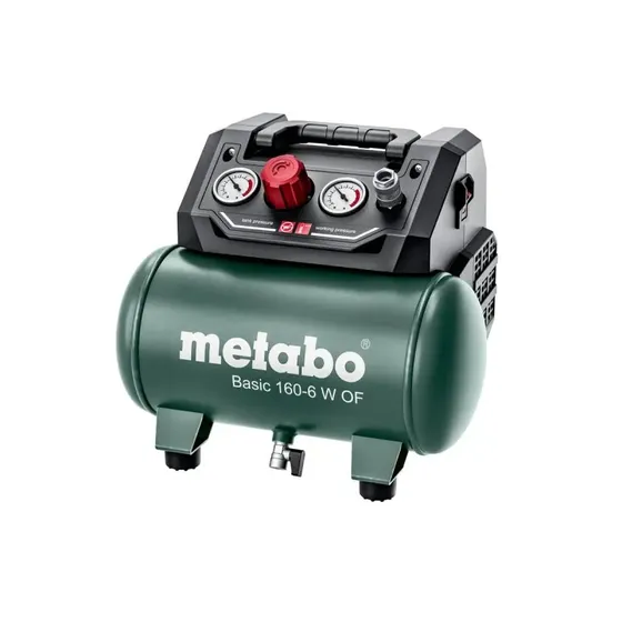 Metabo Basic 160-6 W OF oliefri kompressor 6 l, 0,9 kW