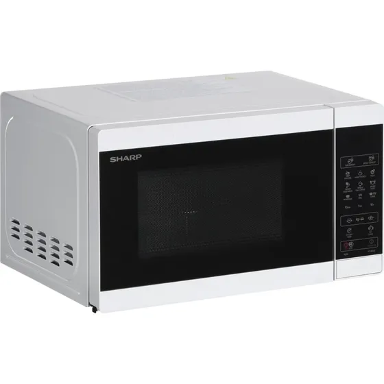 SHARP YC-MG02E-W mikrobølgeovn med grill 20 L, 800 W, hvid/blå