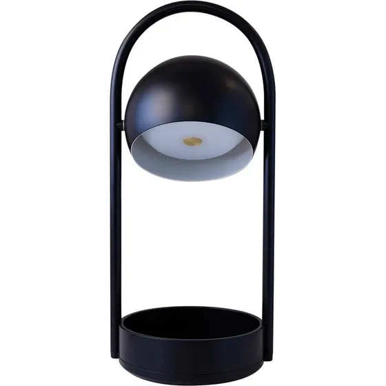 FRANDSEN Ball Portable LED-bordlampe, genopladelig sort