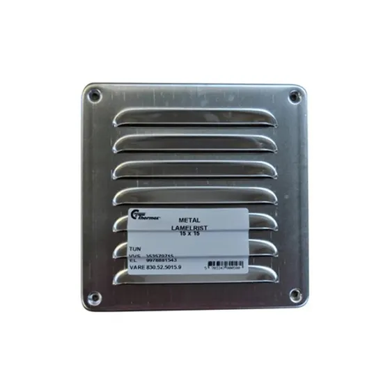 Thermex 830.52.5015.9 Metal lamelrist 15x15 cm
