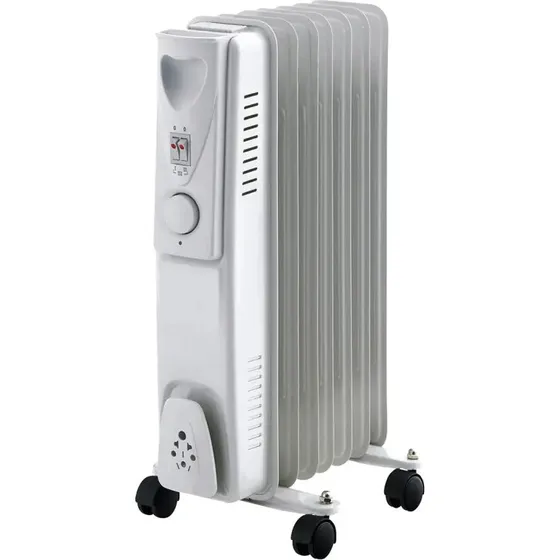 GRIPO olieradiator 1500W, 7 ribber, gr