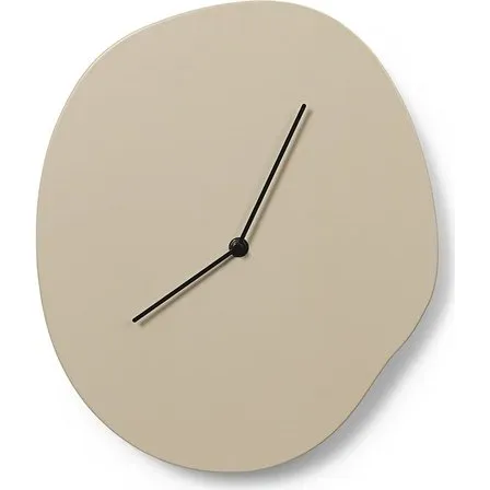 ferm LIVING Melt Wall Clock Cashmere 28x33 cm