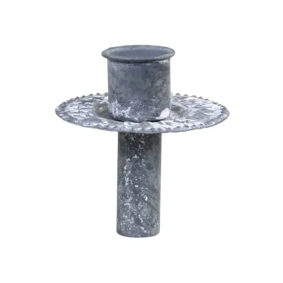 Chic Antique Lysholder til flaske, zink H8/Ø8 cm