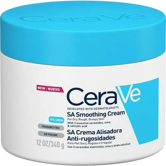 CeraVe SA Smoothing Cream 340 g  til ru, knoppet tr hud