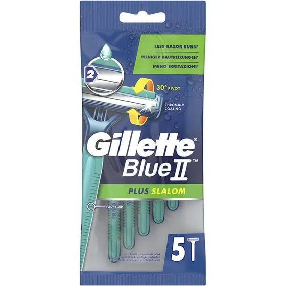 Gillette Blue II Slalom engangsskrabere 5 stk