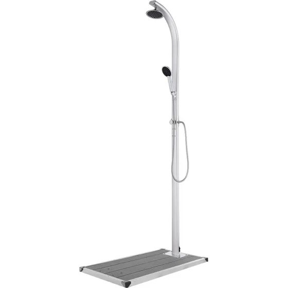vidaXL havebruser 220 cm aluminium – grå bund