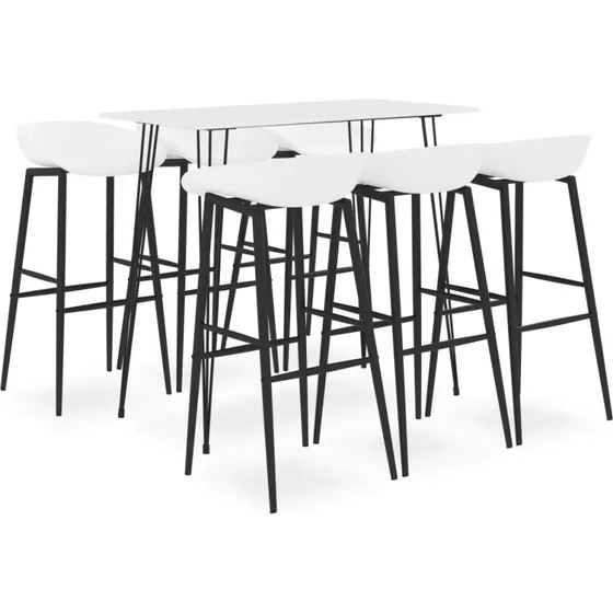 vidaXL barst 7 dele hvid