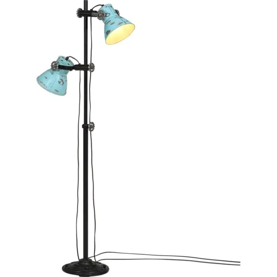 vidaXL gulvlampe mangotr 25x25x90/140 cm E27 rustik bl