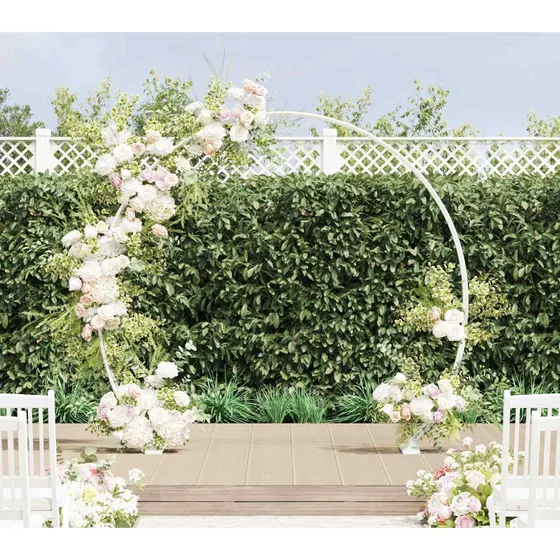 vidaXL Bryllupsbue Hvid 223 x 45 x 201 cm Stl