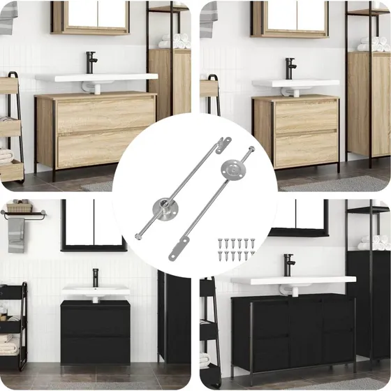 vidaXL Gasstrut 2 stk Slv 190 mm Jern