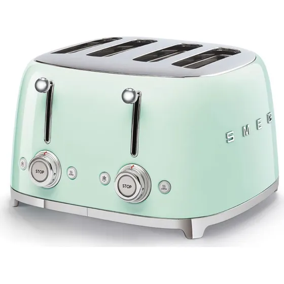 Smeg TSF03 50's Style brødrister 4 skiver – Pastelgrøn