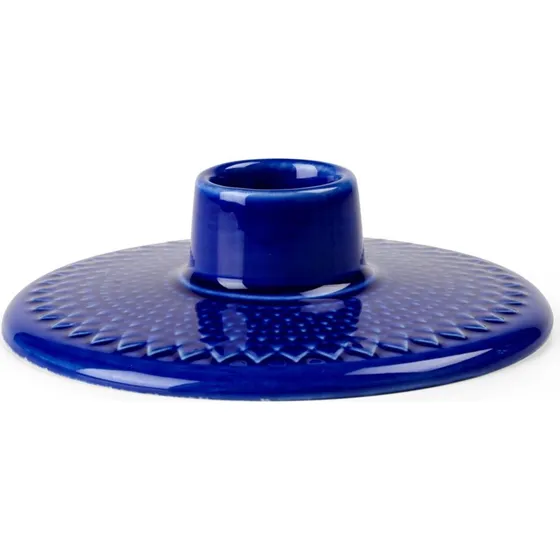 Lyngby Porceln Rhombe Color lysestage 3 cm, mrkebl