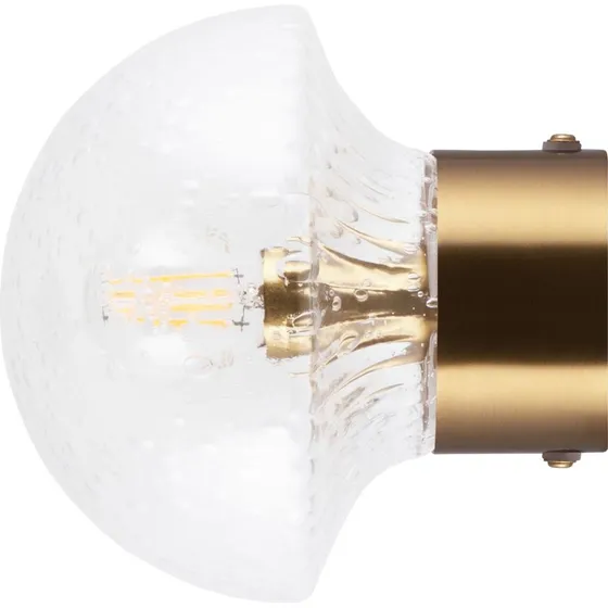 Globen Lighting Fungo 16 vglampe 16 klar/brstet messing