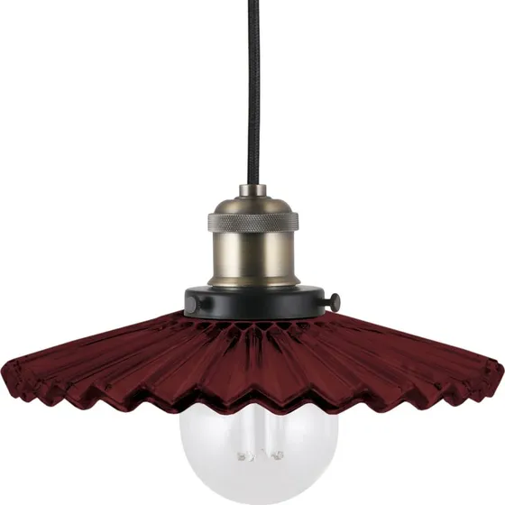Globen Lighting Cobbler 25 pendel, Burgundy