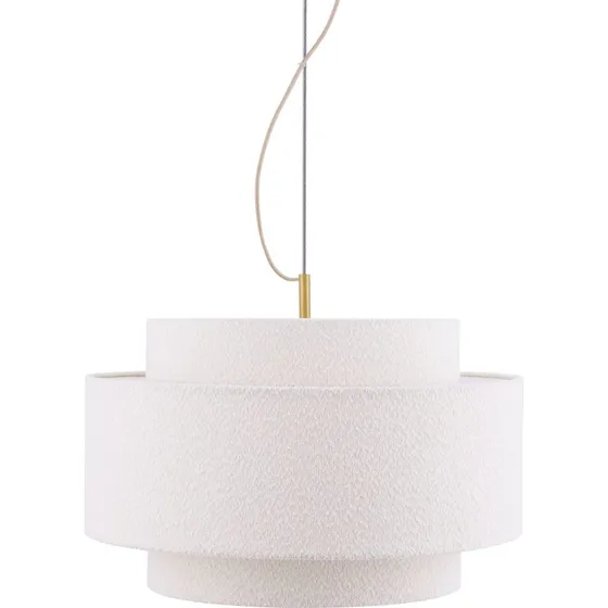 Globen Lighting Noah Bouclé pendel Ø50 cm, hvid