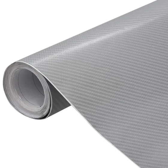 vidaXL 4D bilfolie 2 stk. 100x150 cm – sølv