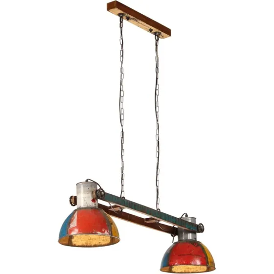 vidaXL industriel hngelampe 111 cm 25 W E27 flerfarvet