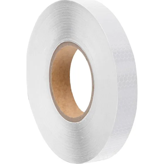 vidaXL reflekstape PVC 2,5 cm x 50 m  hvid