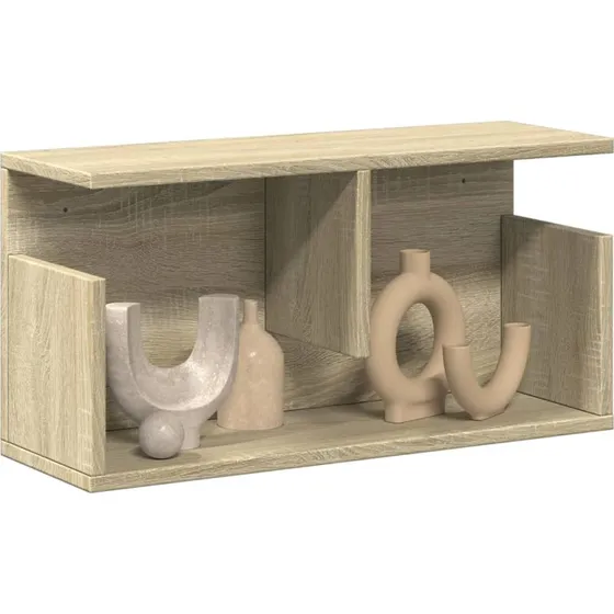 Vægskab i konstrueret træ Hvid 80x20x30 cm