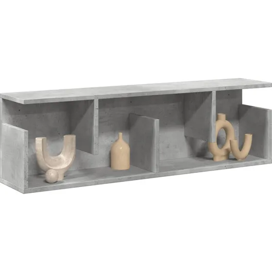 vidaXL vægskab 100x20x30 cm konstrueret træ betongrå