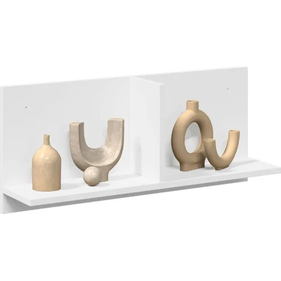 vidaXL vægskab 70x16,5x30 cm hvid konstrueret træ