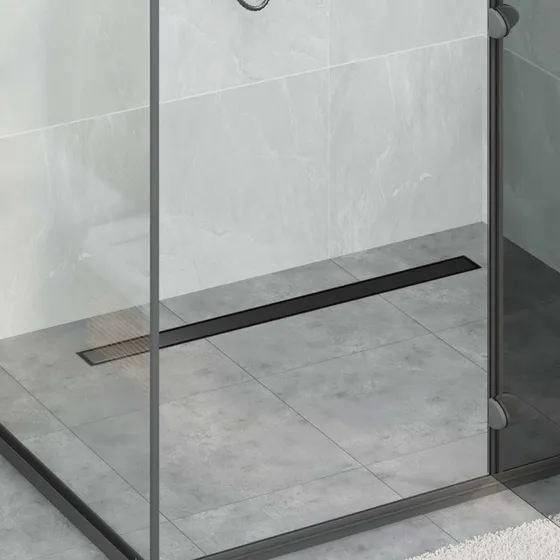 vidaXL Bruseraflb 2-i-1 360 Siphon Sort 90 cm Rustfrit Stl 304