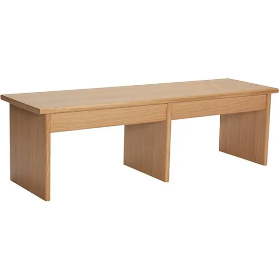 Hübsch Doppio reol/sidebord i egetræsfiner (natur)