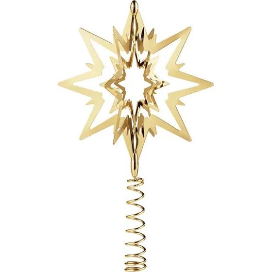 Georg Jensen Star topstjerne 18 kt. guldbelagt, lille