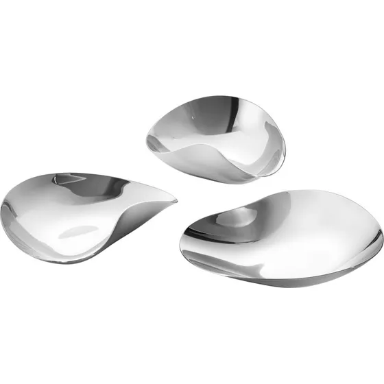 Georg Jensen Indulgence snackskål, 3 stk. rustfrit stål