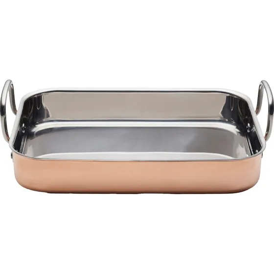 Blomsterbergs bradepande 35x25,5x6,3 cm, kobber