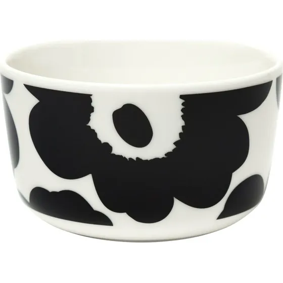 Marimekko Unikko skl 2,5 dl, sort/hvid