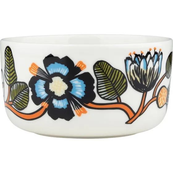 Marimekko Tiara skl 5 dl, hvid/grn/orange
